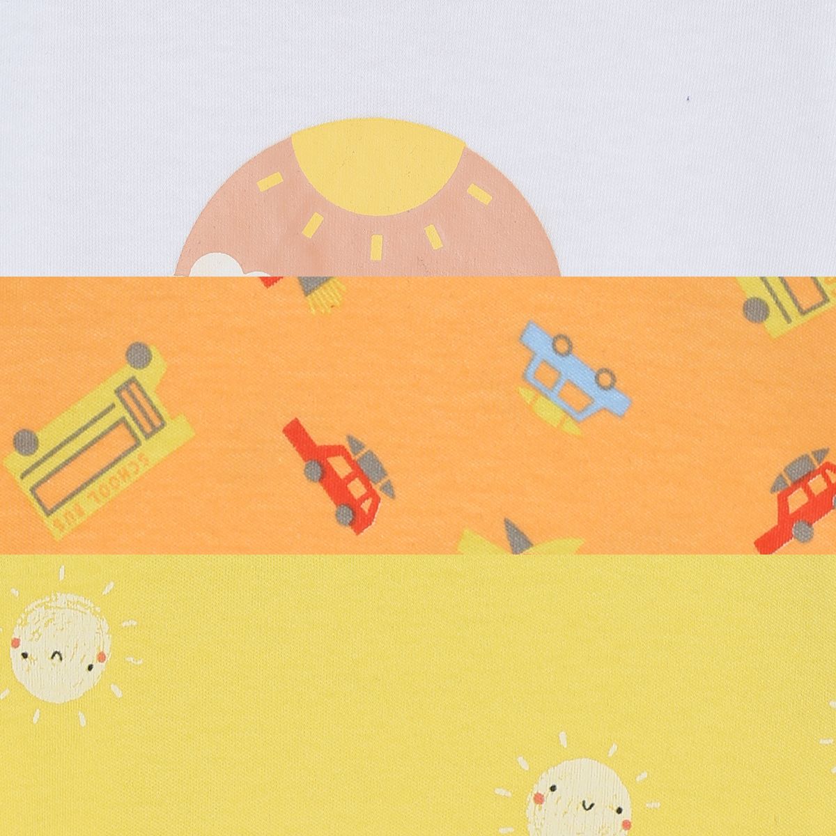 Boys Multicolor Pack Of 3 Body Suit