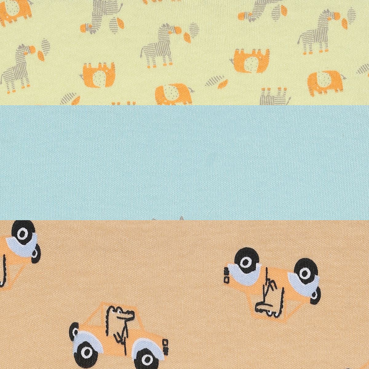 Boys Multicolor Pack Of 3 Body Suit