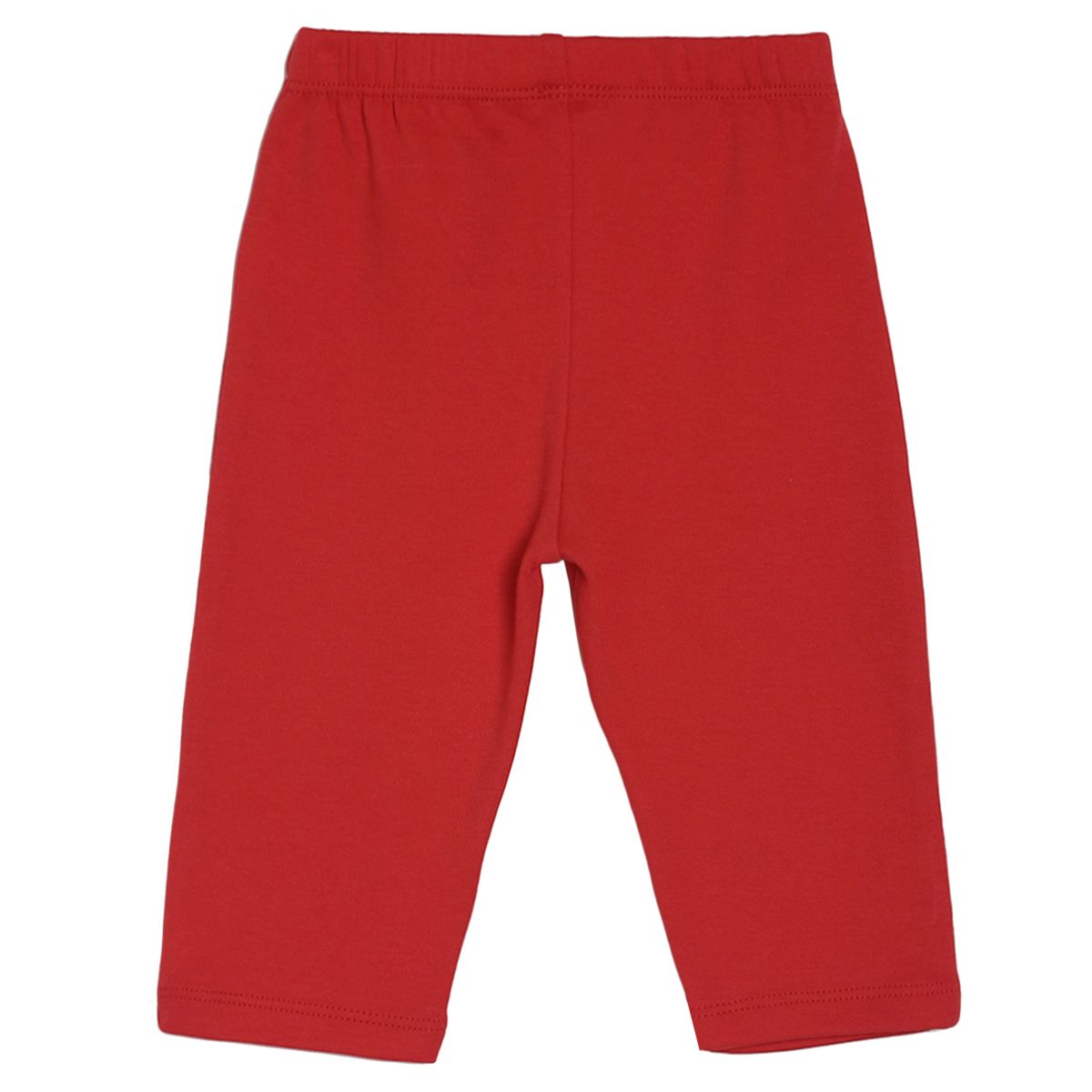 Pack of 2 bodysuit and bottom set - brick red & white for 0-3 Months