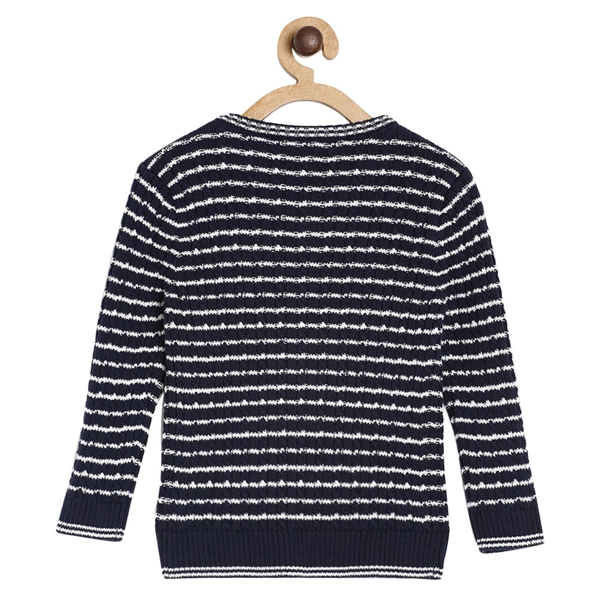 Pack of 1 sweater - navy blue & grey for 0-3 Months