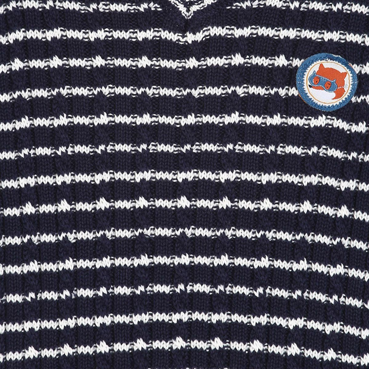 Pack of 1 sweater - navy blue & grey for 0-3 Months
