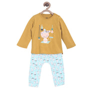 Multicolour Top & Knit Bottom