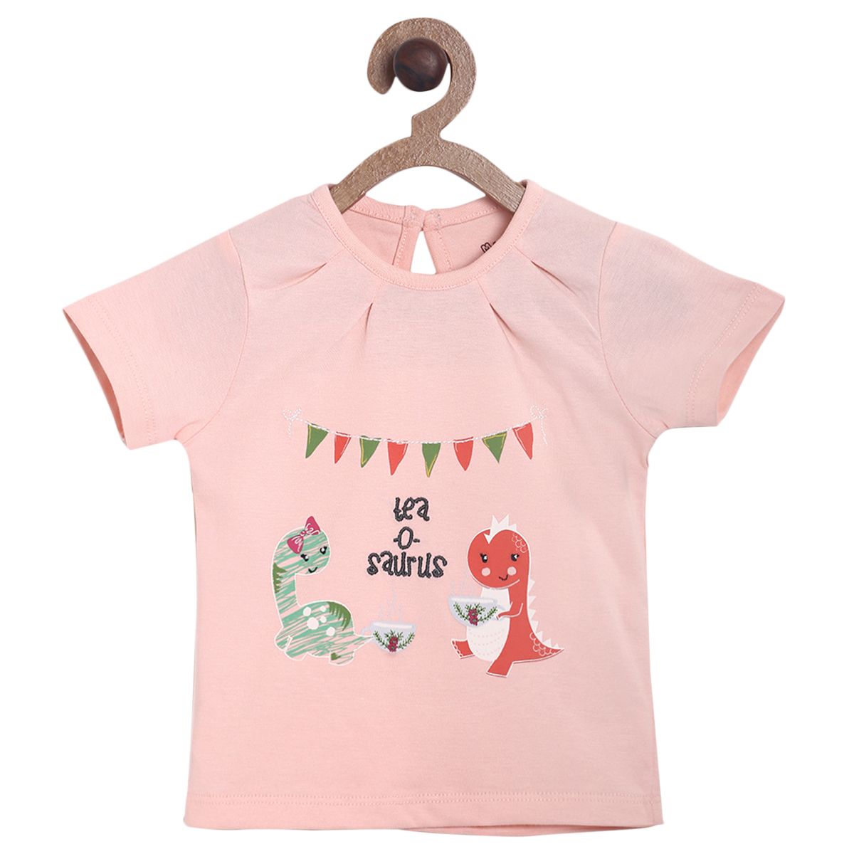 Pack of 2 top and bottom set - baby pink & red for 0-3 Months