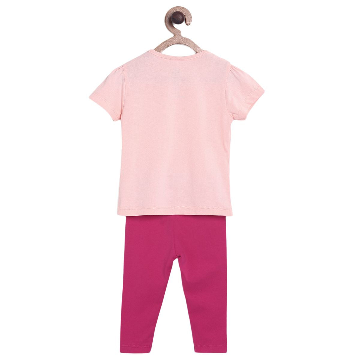 Pack of 2 top and bottom set - baby pink & magenta for 0-3 Months