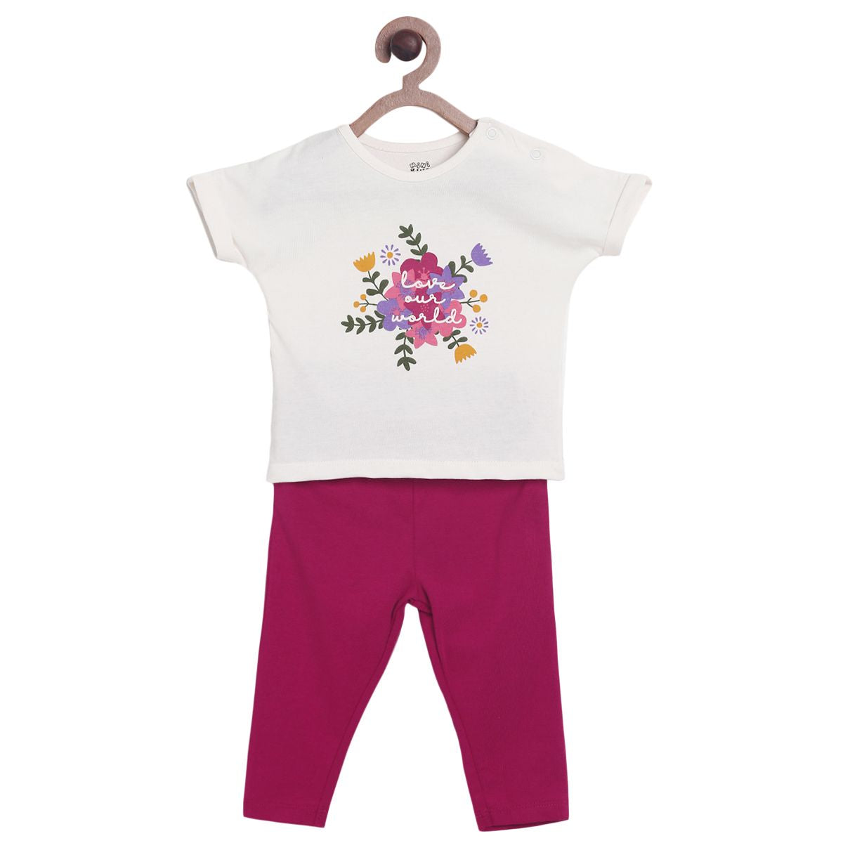 Multicolour Top & Knit Bottom