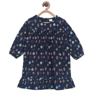 Pack of 1 woven dress - navy blue for 12-18 Months