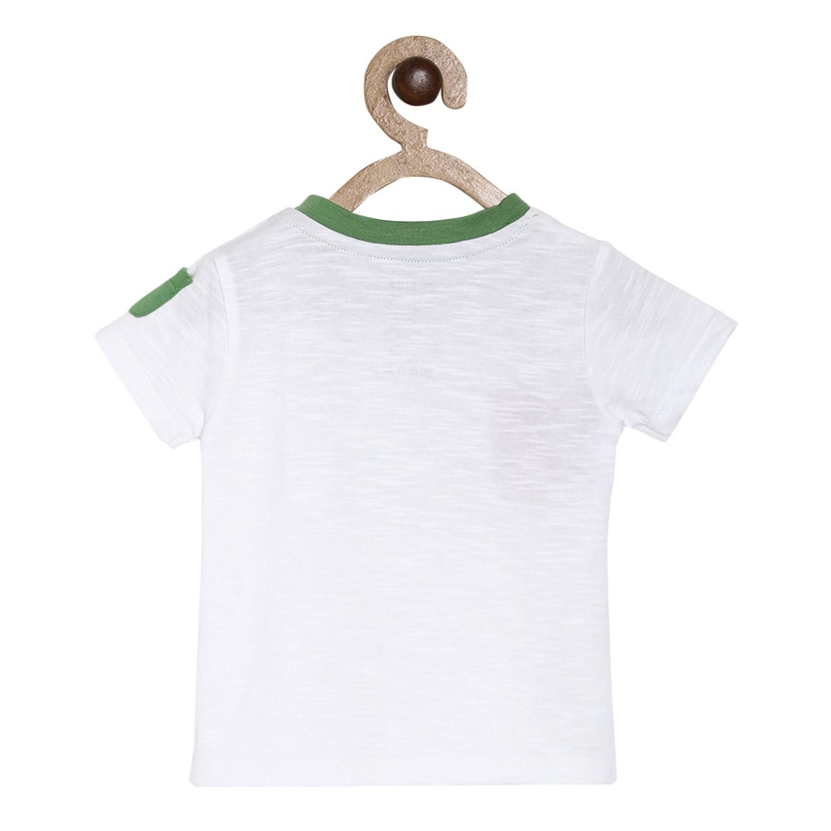 Pack of 2 t-shirt and bottom set - white & green for 0-3 Months