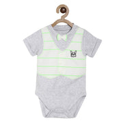 Pack of 2 bodysuit and bottom set - grey marl for 0-3 Months