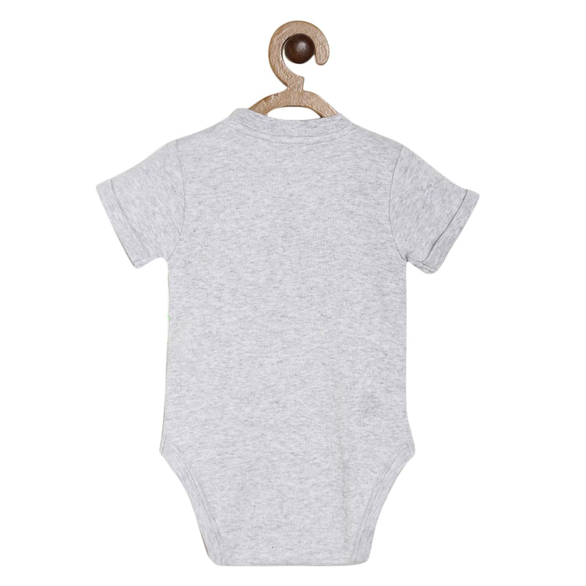 Pack of 2 bodysuit and bottom set - grey marl for 0-3 Months