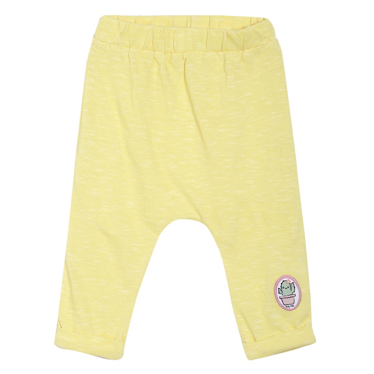 Pack of 1 knit pant - yellow for 0-3 Months