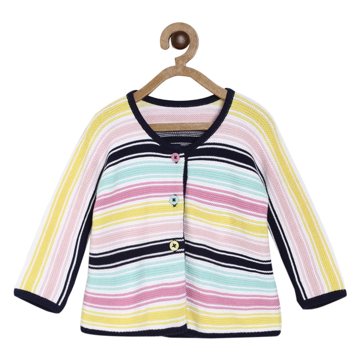 Pack of 1 sweater - lavender & black for 0-3 Months