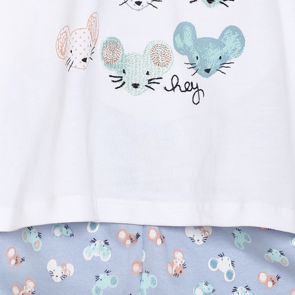 Multi Top & Knit Bottom