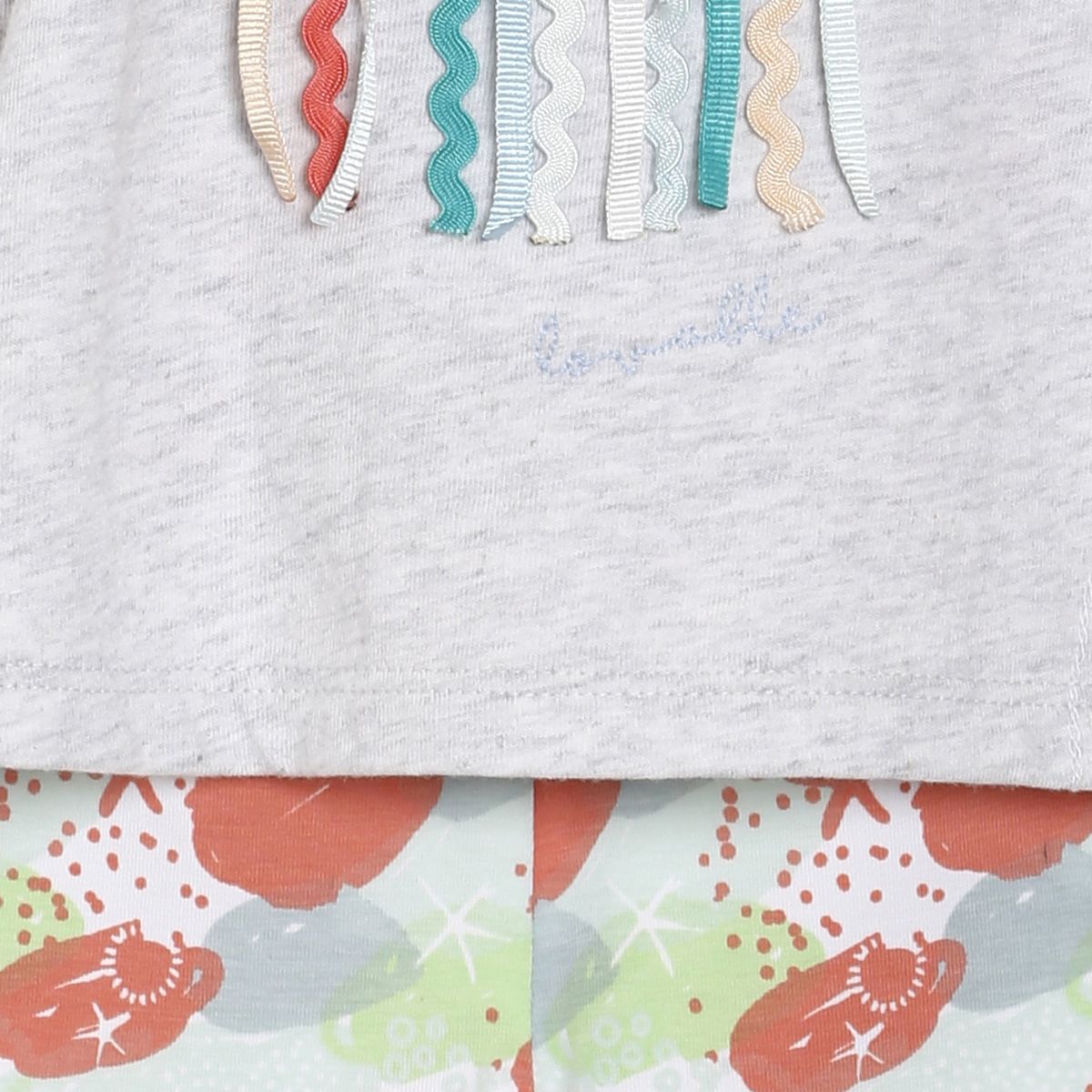 Pack of 2 top and legging set - grey for 0-3 Months