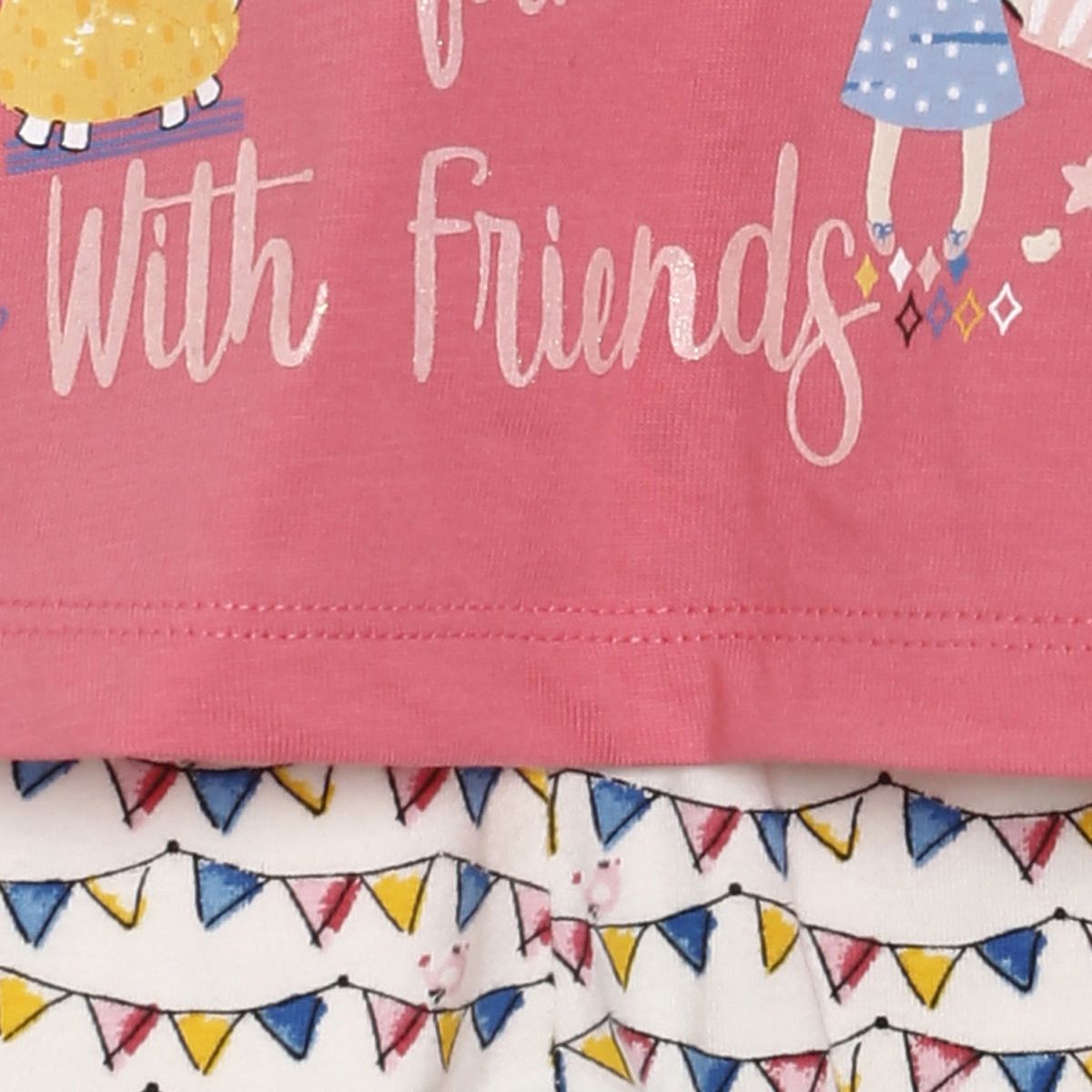 Pack of 2 top and legging set - rose for 0-3 Months