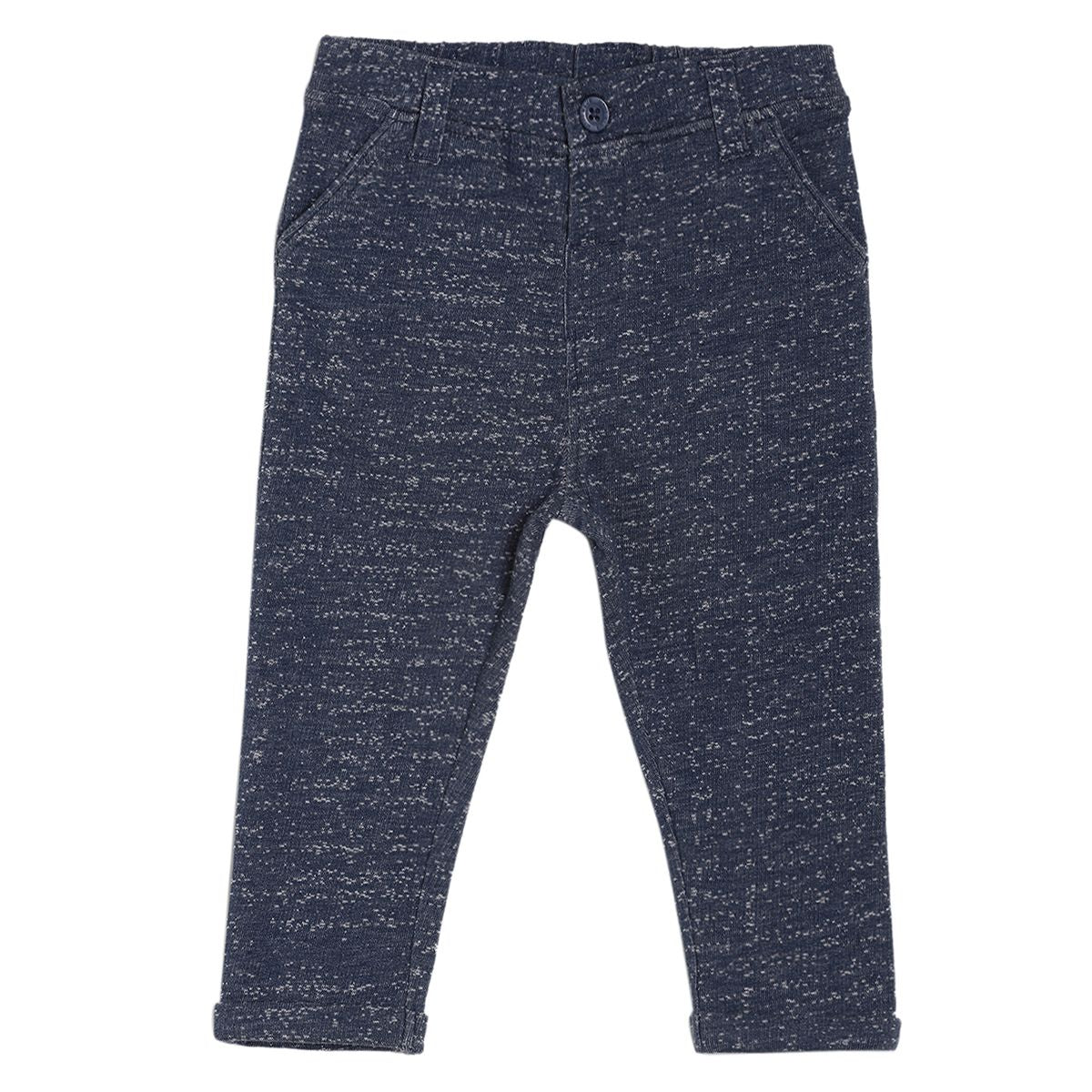 Boys White Top & Knit Bottom