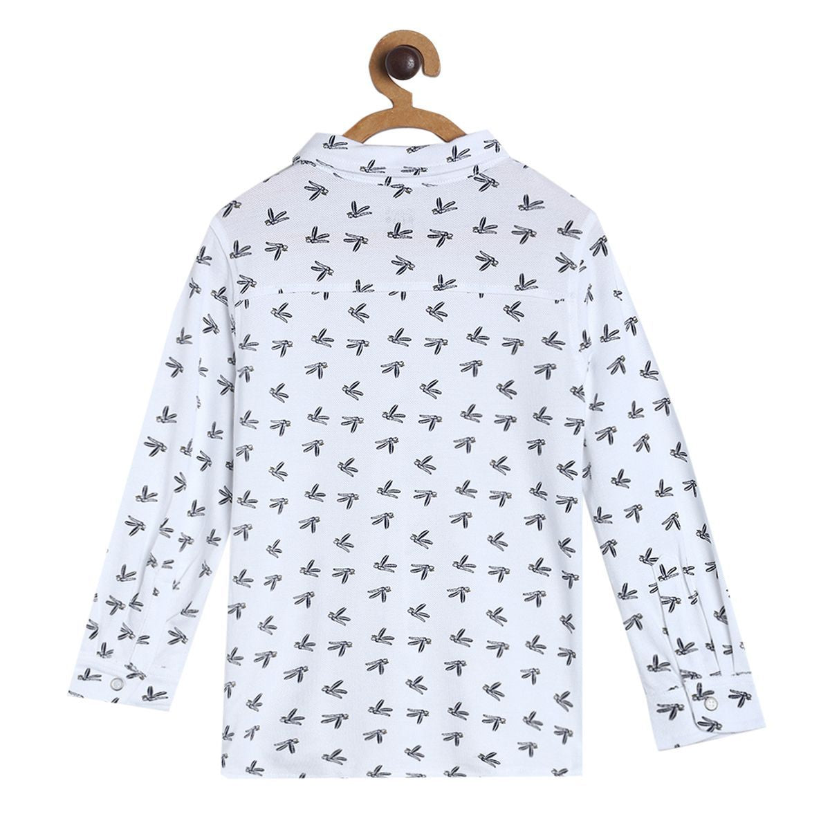 Boys White Top & Knit Bottom