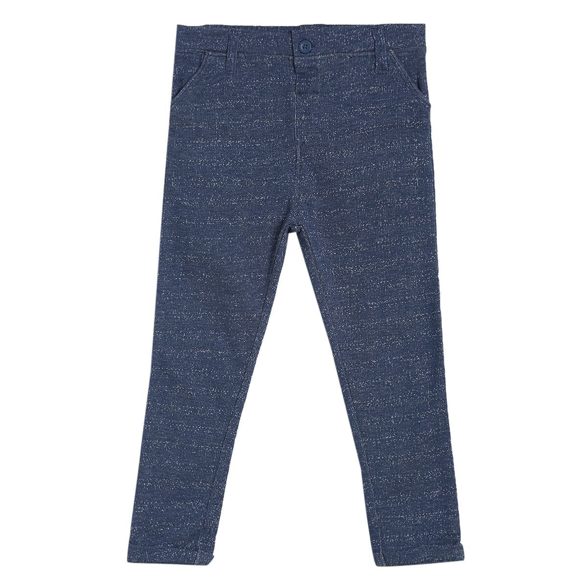 Boys White Top & Knit Bottom