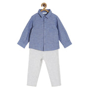 Boys Blue T-Shirt & Knit Bottom