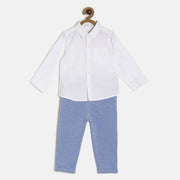 Woven Shirt Knit Bottom
