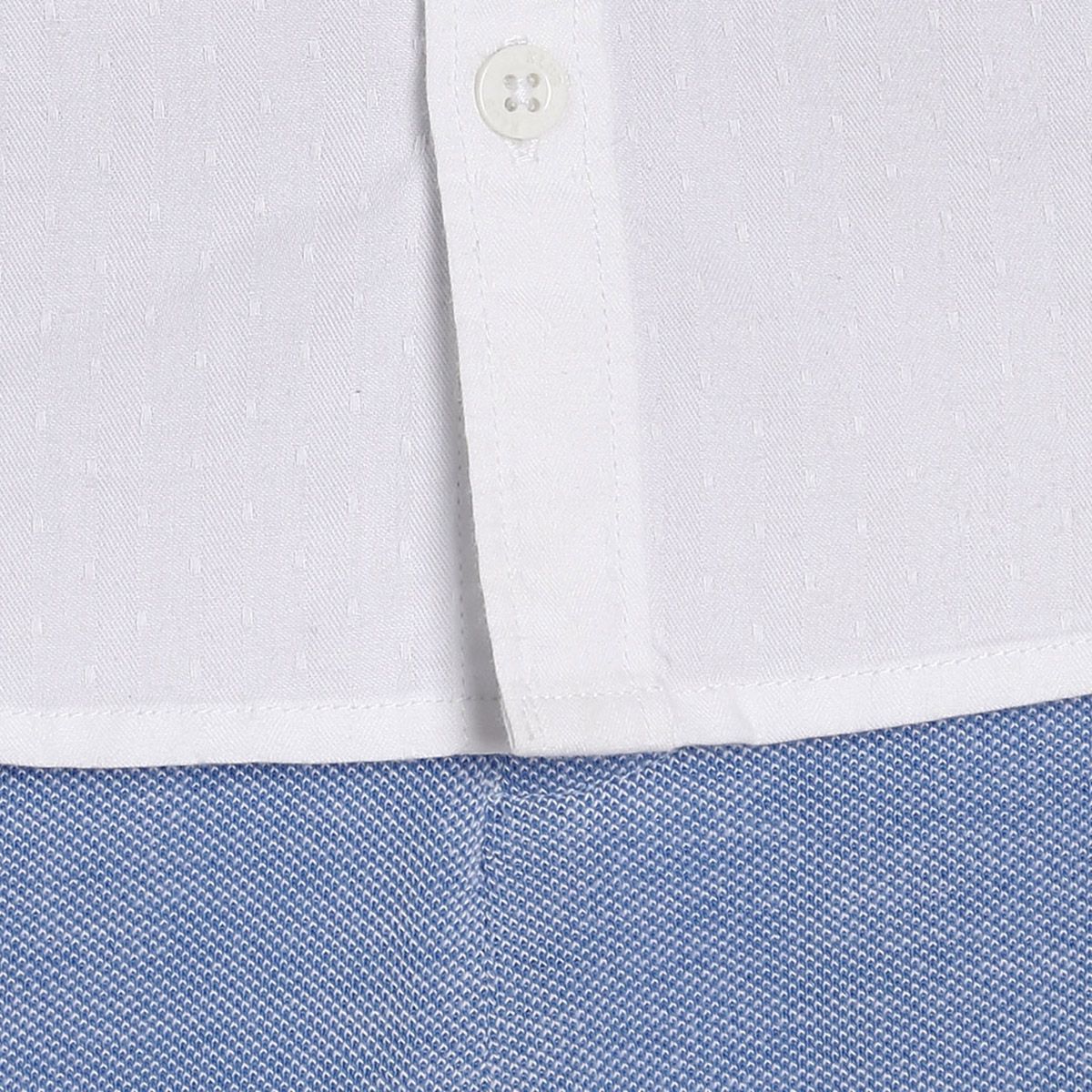 Woven Shirt Knit Bottom