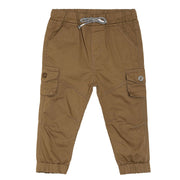Boys Brown Woven Pant