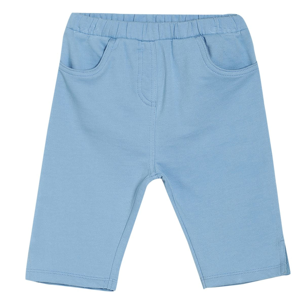 Pack of 1 knit capri - skyblue for 3-6 Months