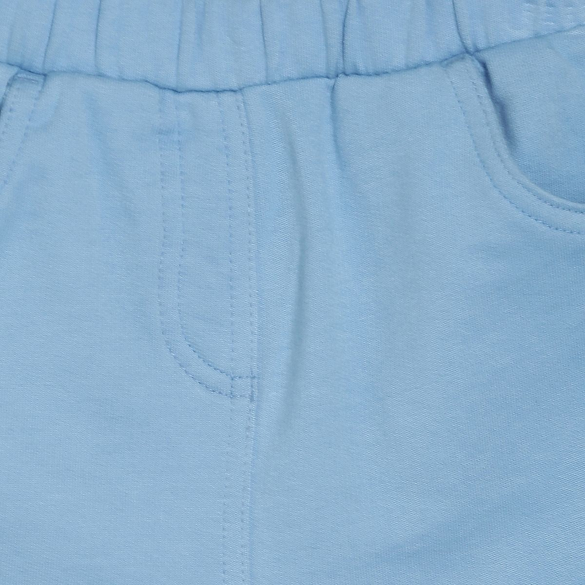 Pack of 1 knit capri - skyblue for 3-6 Months