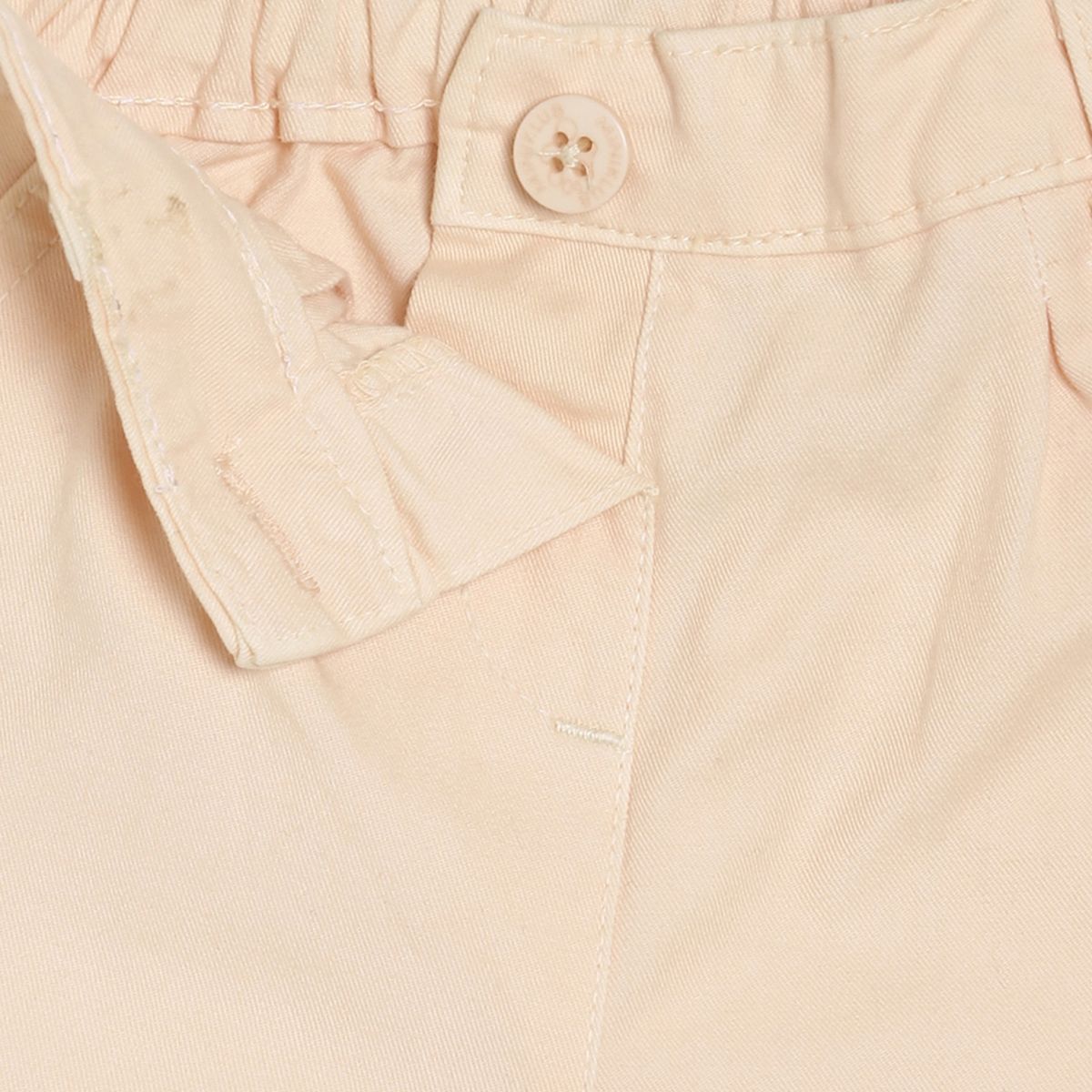 Pack of 1 woven capri - peach for 3-6 Months