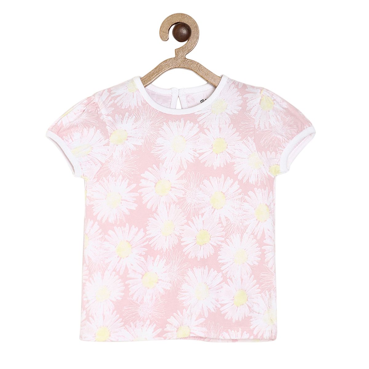 Pack of 1 knit top - white & lavender for 3-6 Months