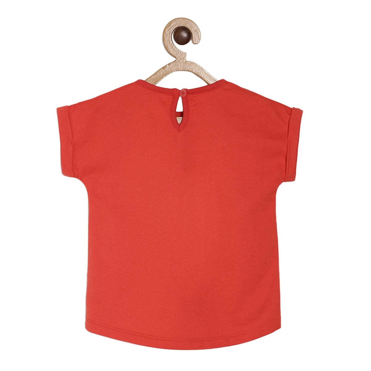 Girls Red Knit Top