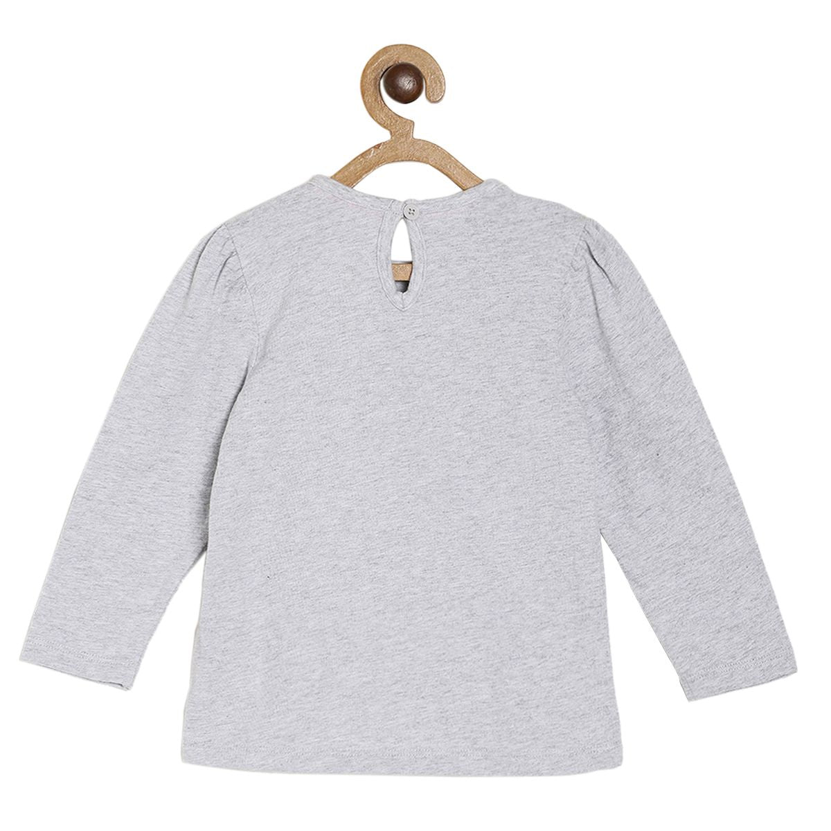 Pack of 1 knit top - grey marl for 3-6 Months