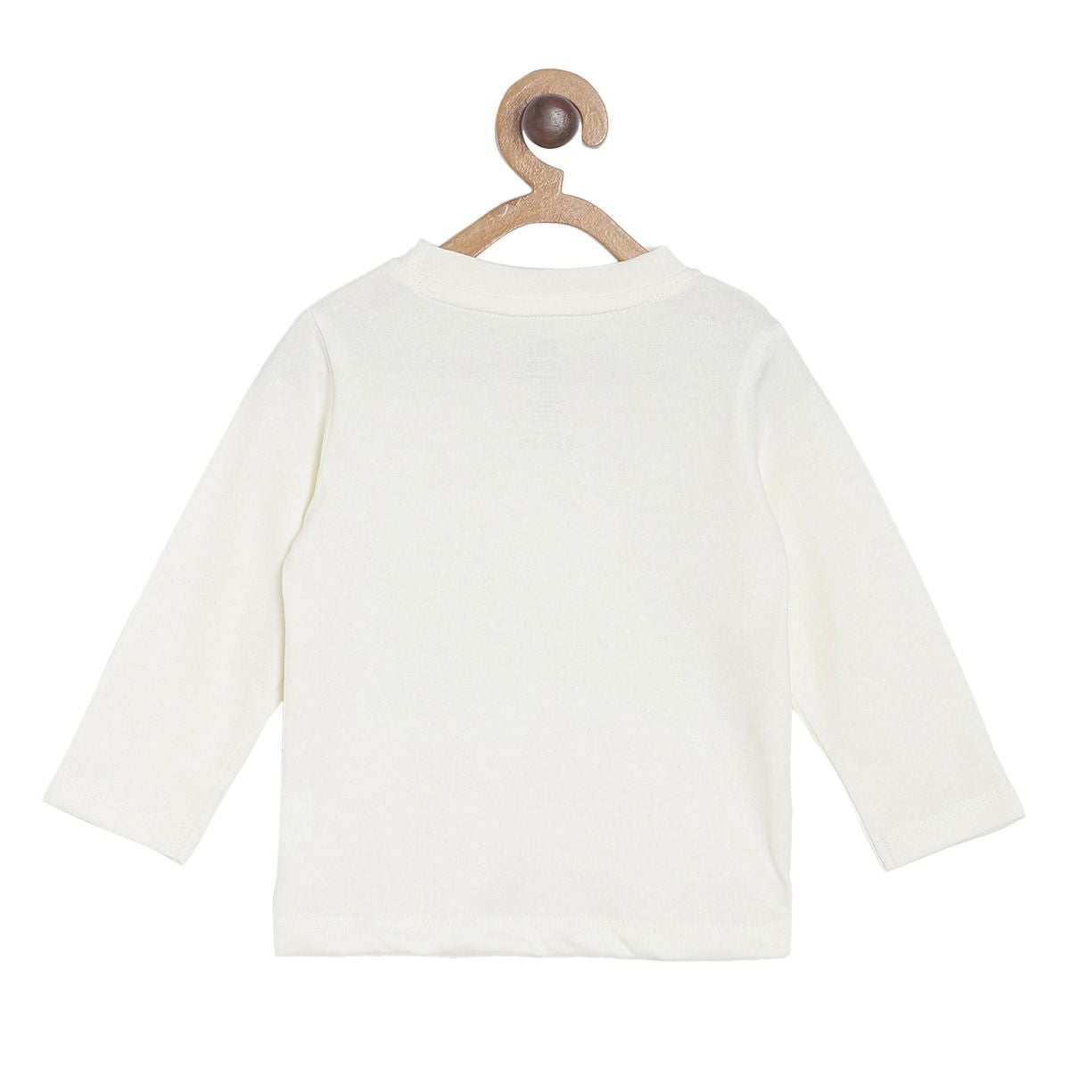 Pack of 2 t-shirt & knit bottom - off white for 0-3 Months