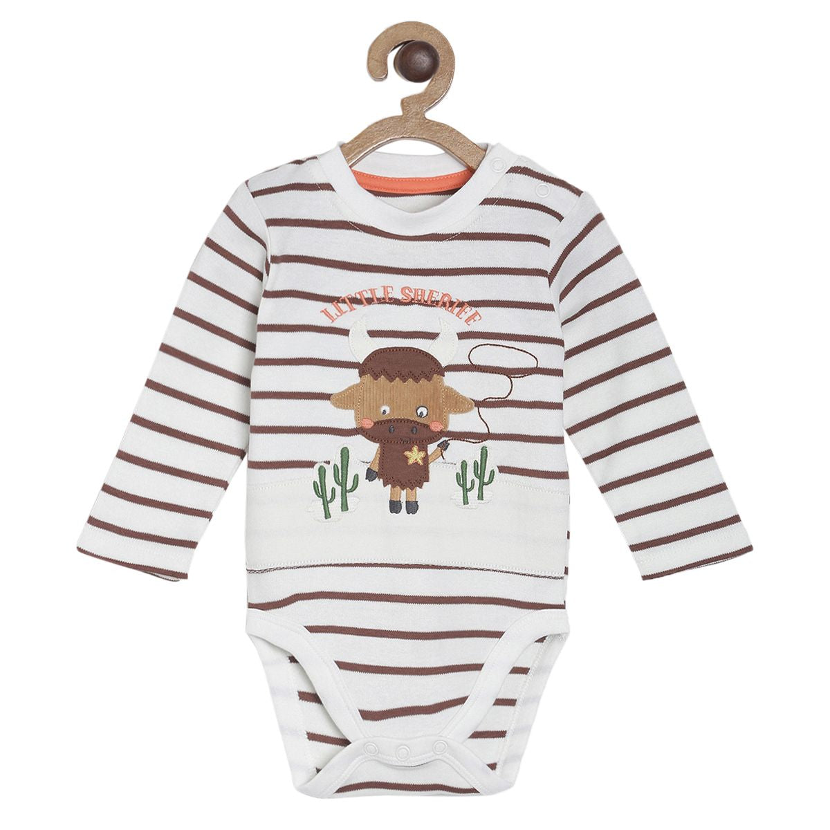 Pack of 2 bodysuit & knit bottom - white & dark blue for New Born