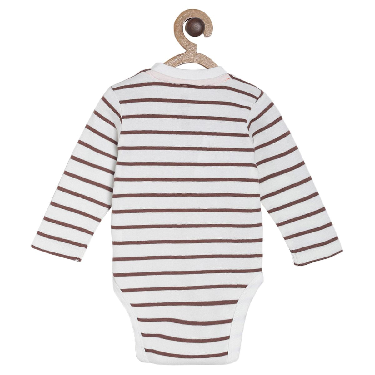 Pack of 2 bodysuit & knit bottom - white & dark blue for New Born