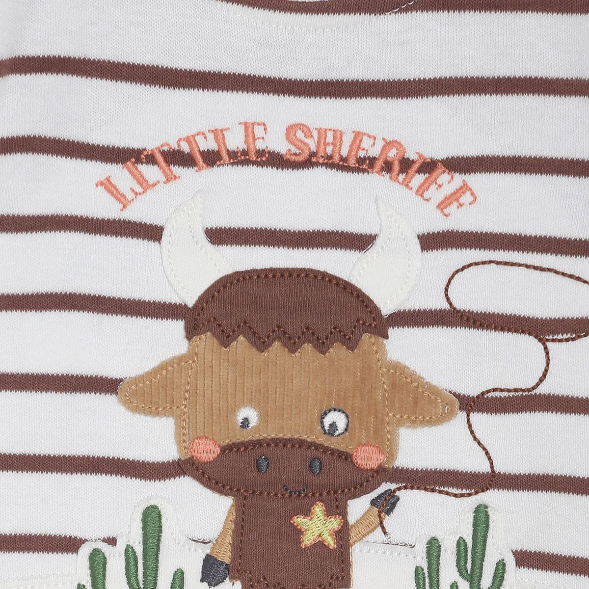 Pack of 2 bodysuit & knit bottom - white & dark blue for New Born