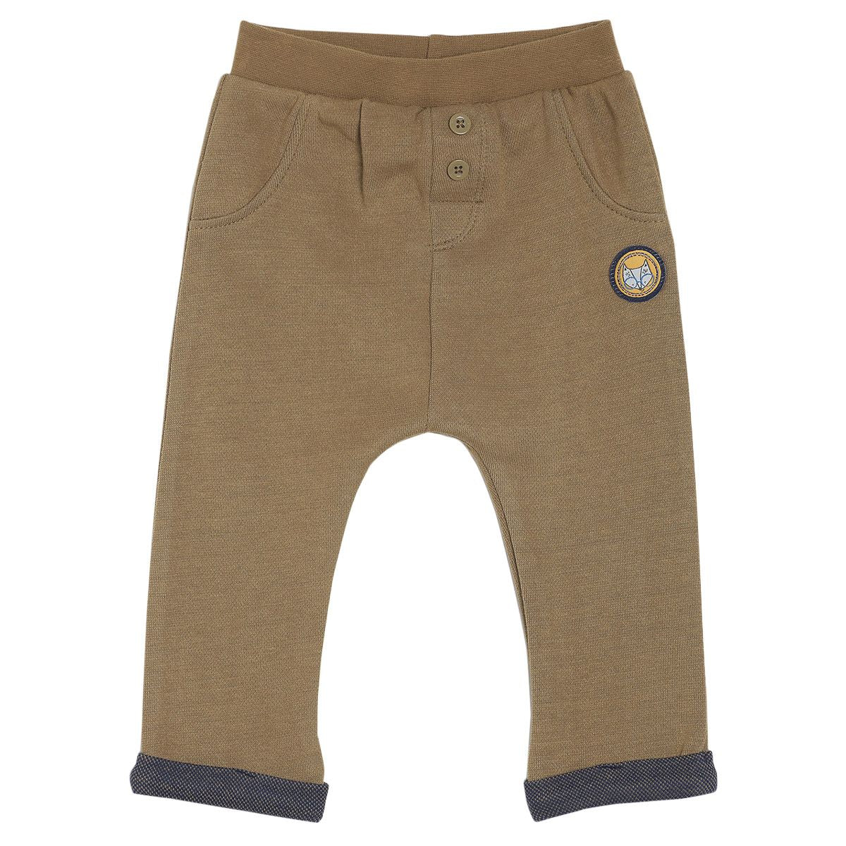 Pack of 2 t-shirt & knit bottom - navy for 0-3 Months