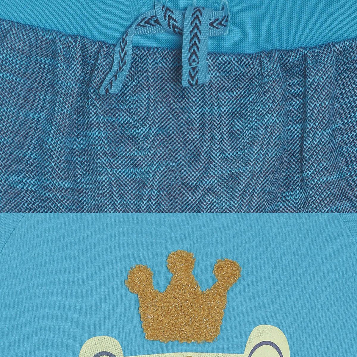 Pack of 2 t-shirt & knit bottom - blue & midnightblue for 0-3 Months