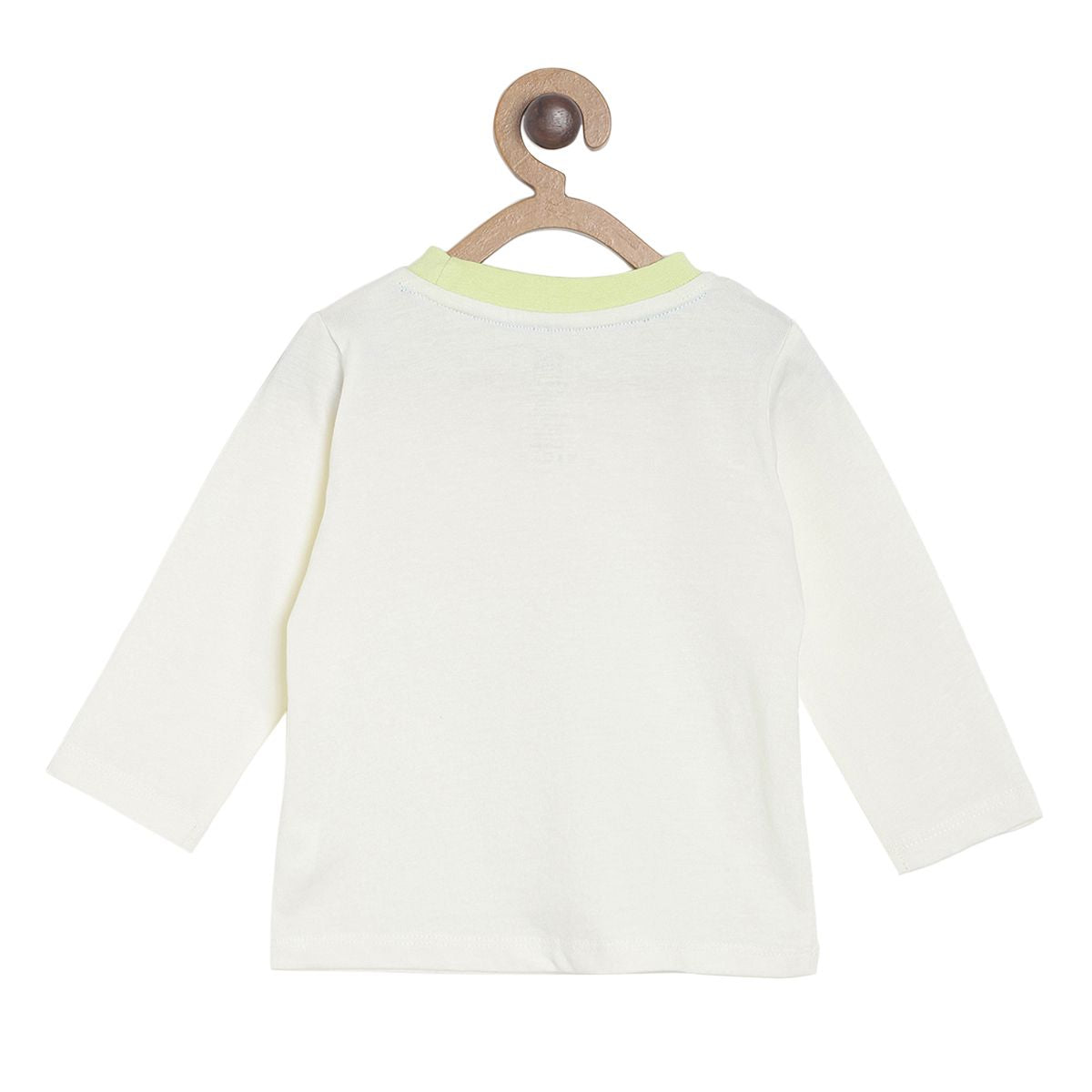 Pack of 2 t-shirt & knit bottom - off white for 0-3 Months