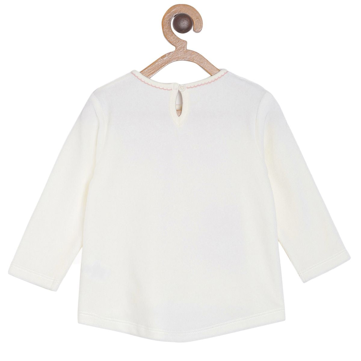 Pack of 2 top & knit bottom - off white for 0-3 Months