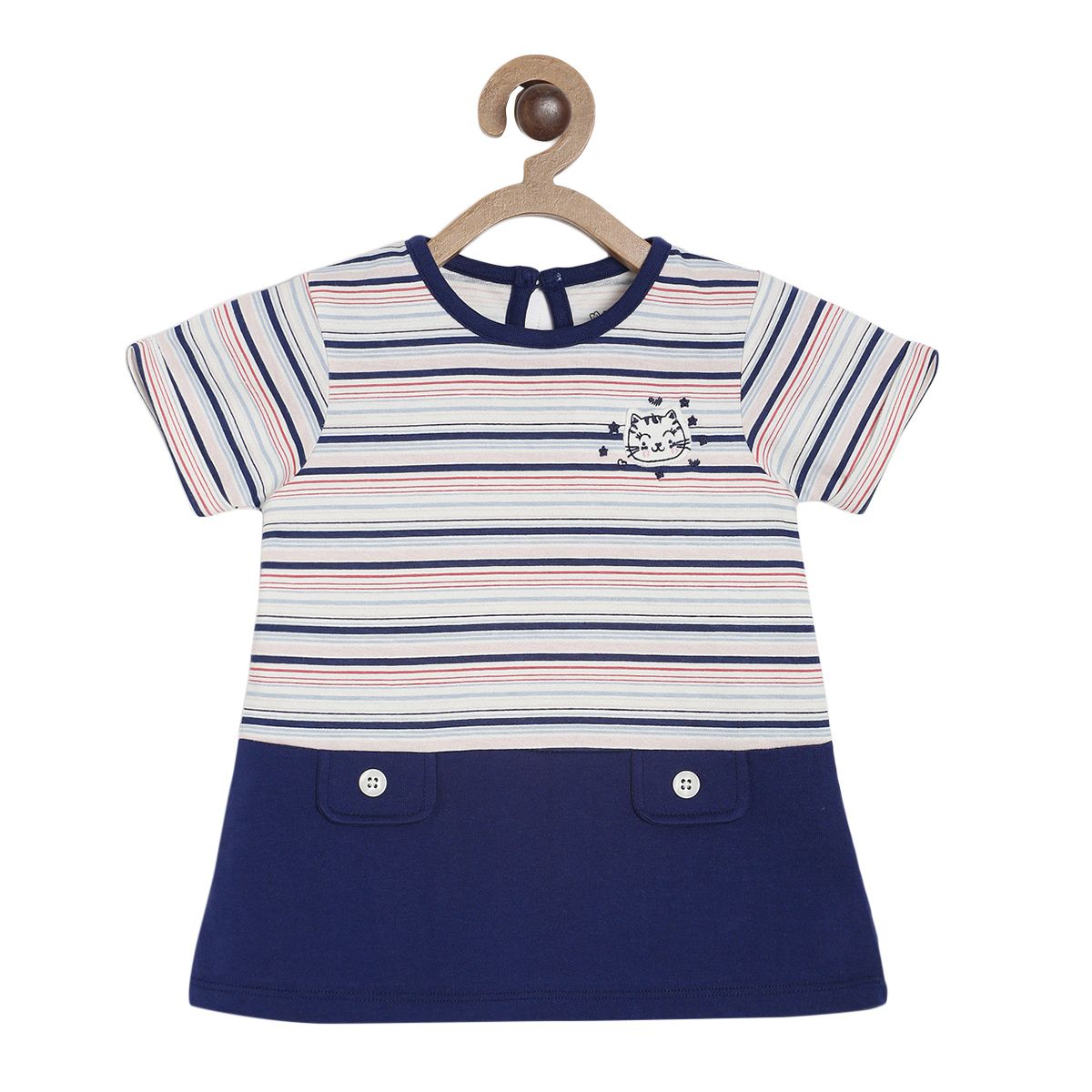 Pack of 2 top & knit bottom - navy for 0-3 Months