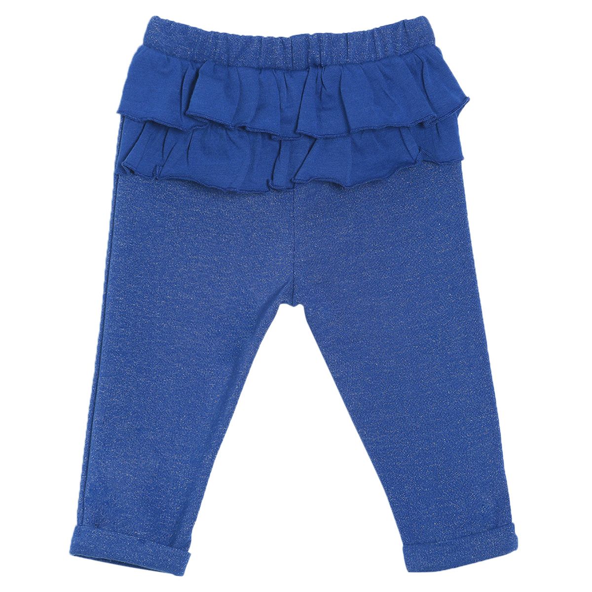 Pack of 2 top & knit bottom - skyblue & dark blue for 0-3 Months