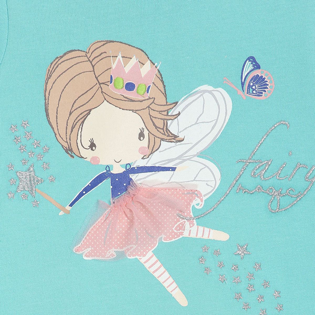 Pack of 2 top & knit bottom - skyblue & dark blue for 0-3 Months