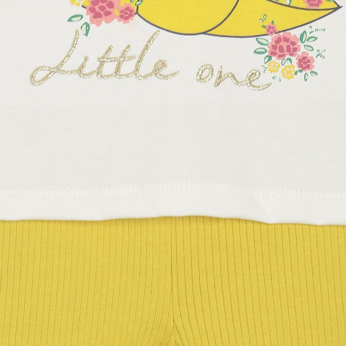 Pack of 2 top & knit bottom - yellow for 0-3 Months