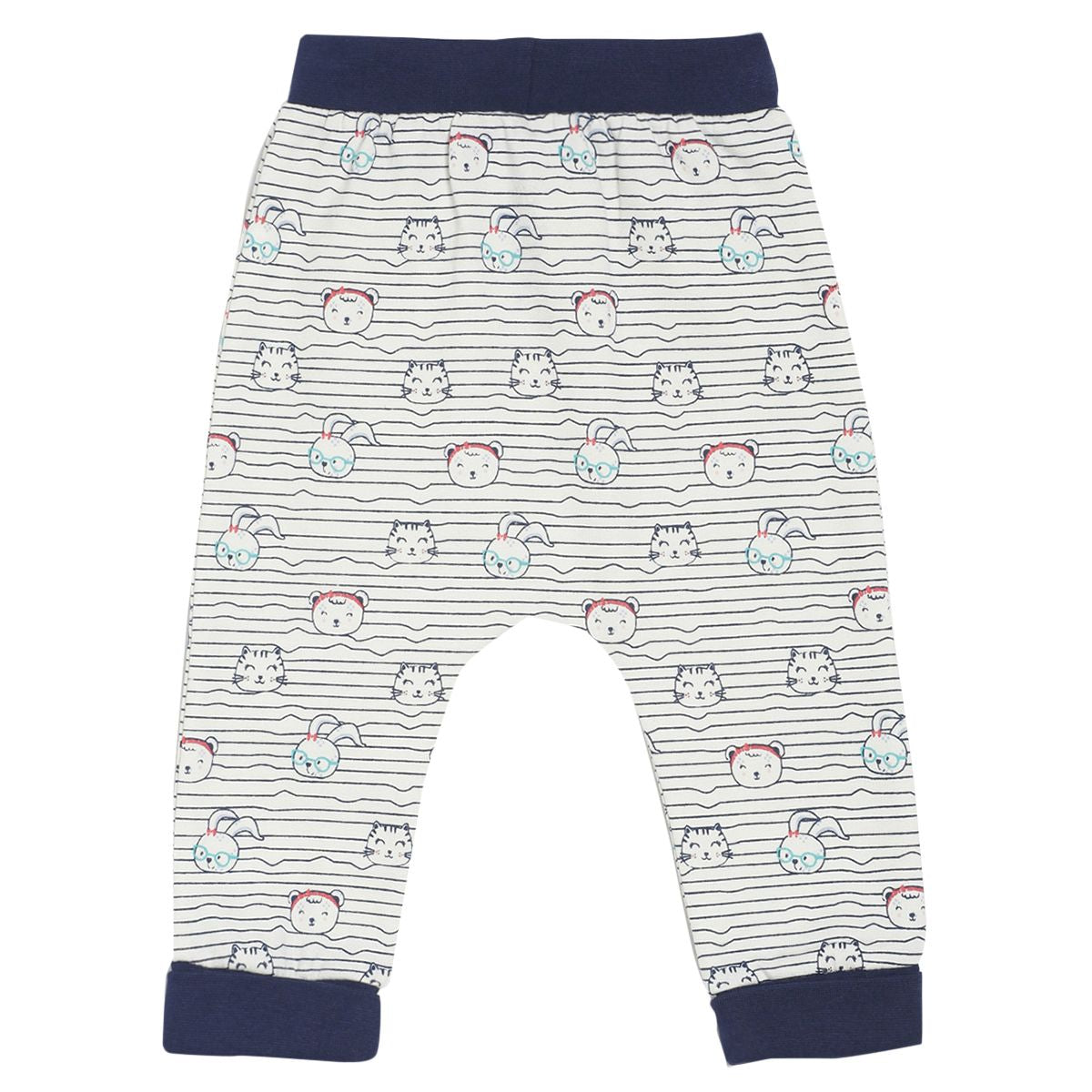 Pack of 2 top & knit bottom - navy for 0-3 Months