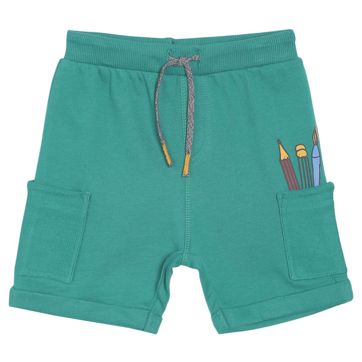 Pack of 1 shorts - green for 3-6 Months
