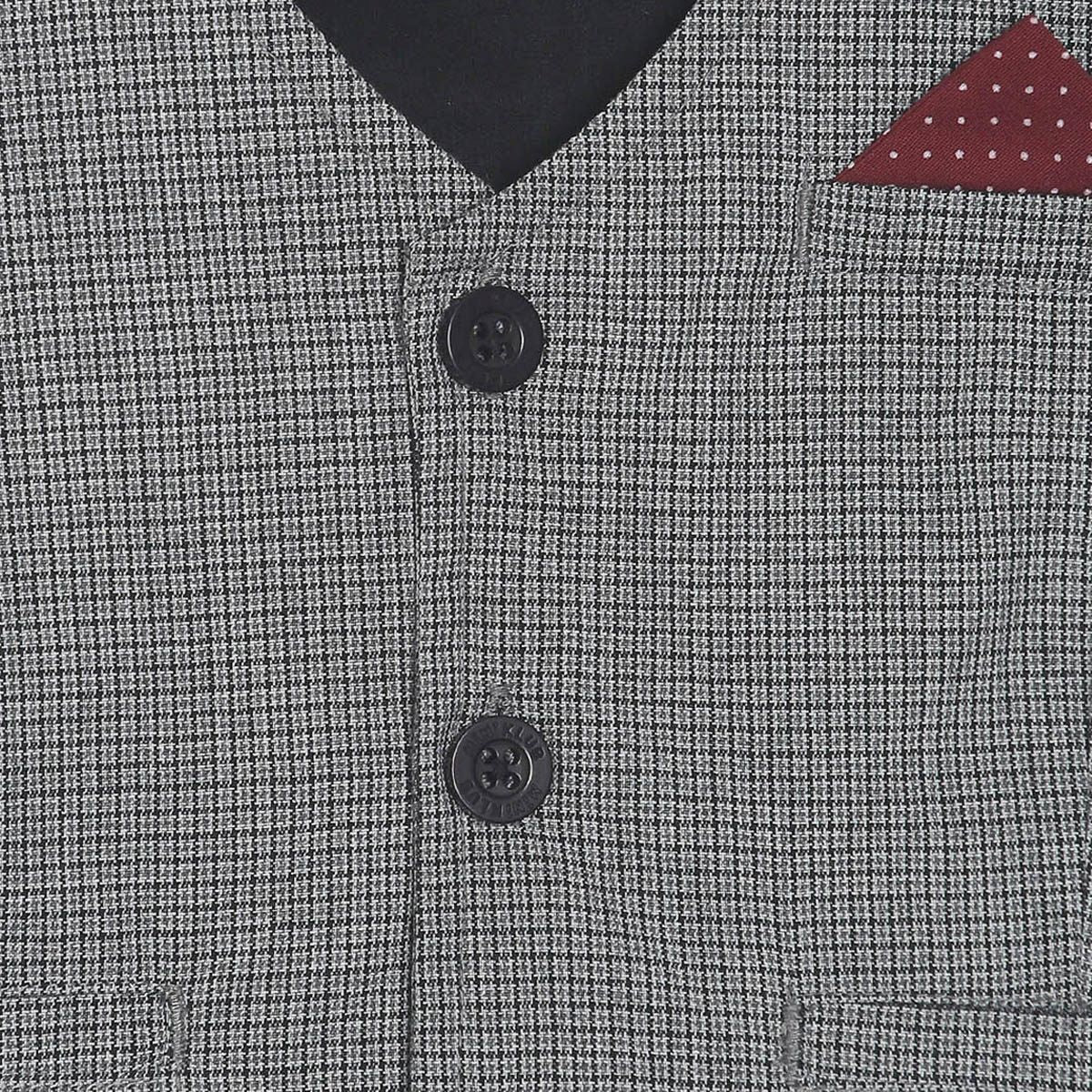 Pack of 1 waistcoat - grey & black for 3-6 Months