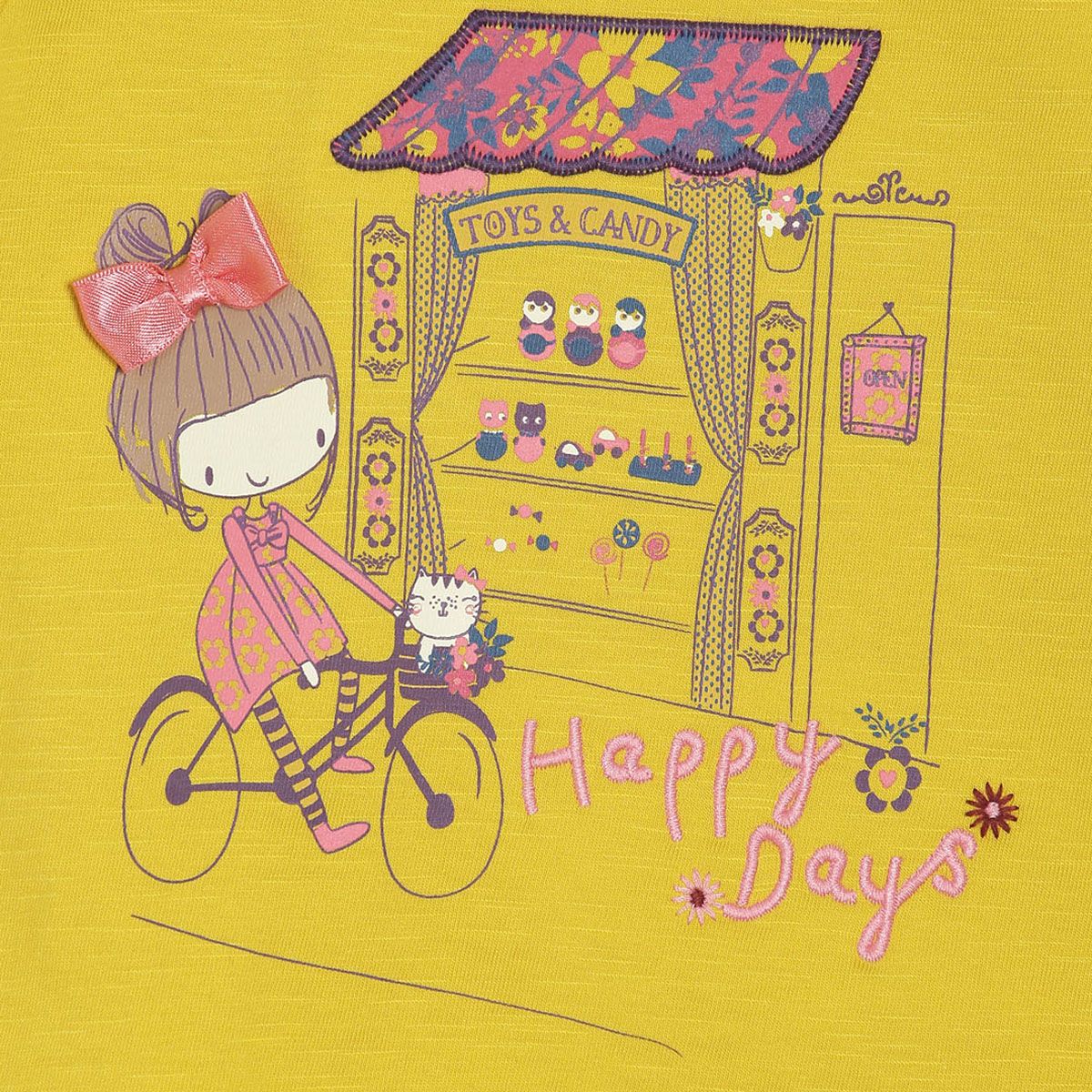 Pack of 1 knit top - yellow for 3-6 Months