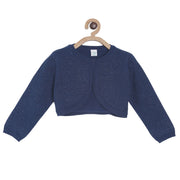 Pack of 1 shrug - navy for 3-6 Months