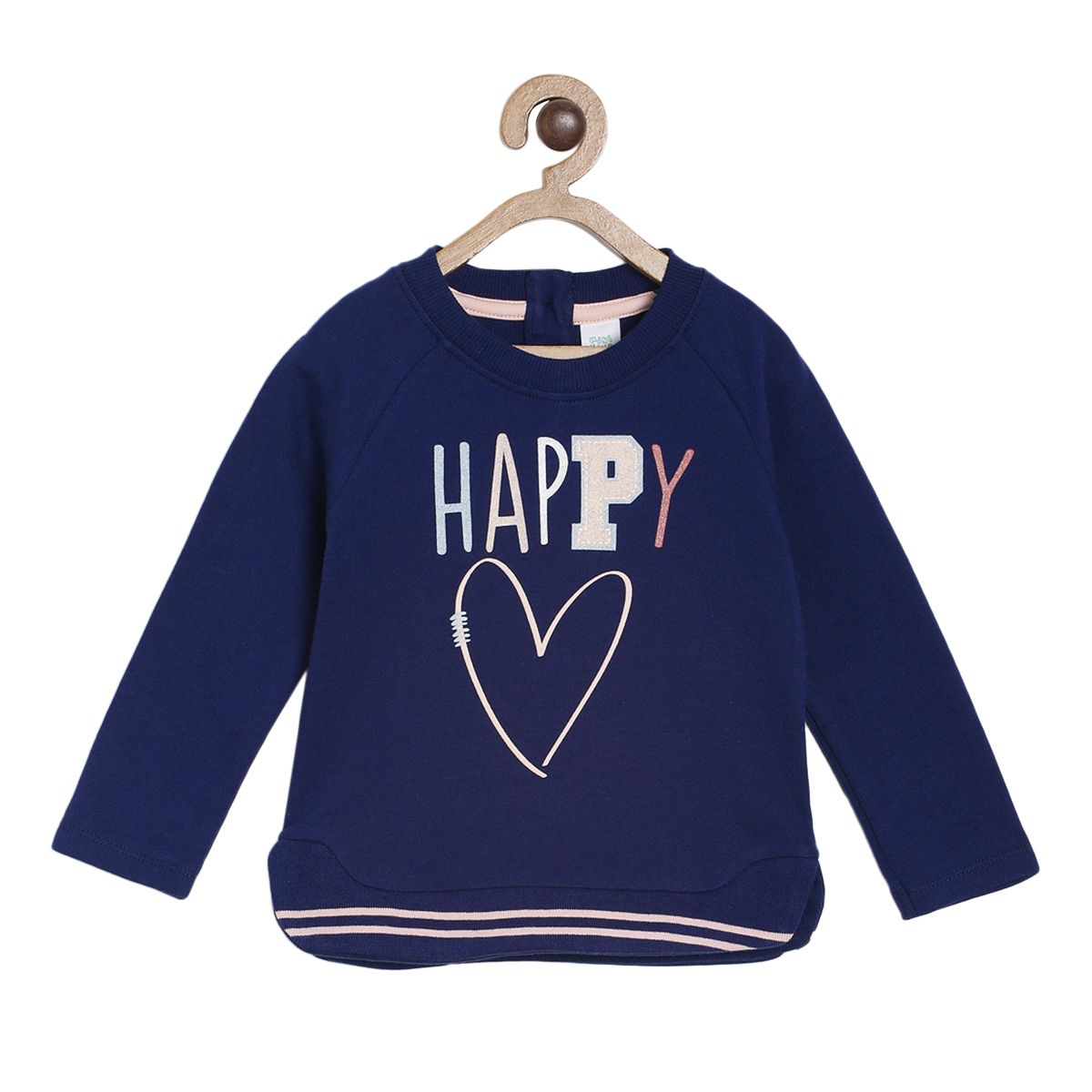 Pack of 1 sweatshirt - navy for 3-6 Months