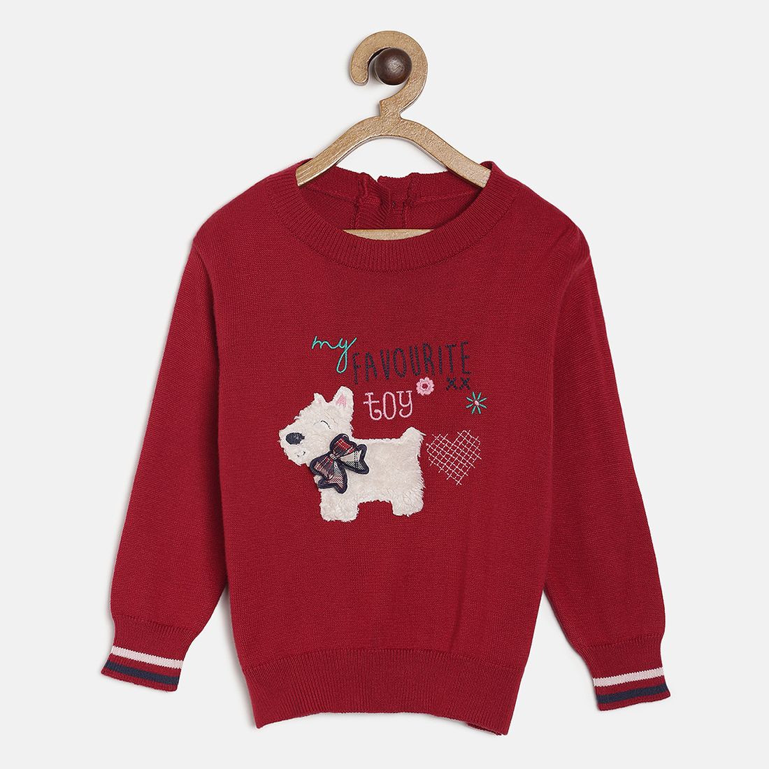 Pack of 1 sweater - red for 3-6 Months